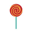 © Berkah6 - Red and yellow swirl lollipop on a stick