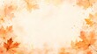 © ridwanhassan - Watercolor autumn maple leaves frame background fall foliage border with copy space for text, seasonal design element for invitation, card, or social media