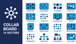© PNG- - Essential Vector Icons for Digital Collaboration, Online Meetings, Brainstorming, Teamwork, and Project Management Concepts. Ideal for Business Workflow Visualization.