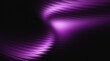 © arjudin - Abstract purple, black smooth gradient ribbed glass background waves.