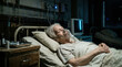 © TITI - Elderly Patient Receives Oxygen Therapy While Resting In Hospital Bed