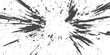 © MD - Abstract Paint Splatter: A dynamic burst of black ink splatters radiating outwards from a central point on a white background, creating a sense of explosive energy and artistic expression.