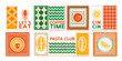 © Ajay - Retro Style Food Posters Vibrant Vector Illustrations With Graphic Elements