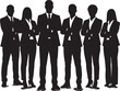 © Tasnim Hossain - business silhouette, business people silhouette, business team, business meeting, office team, businessman, businesswoman, business people, office worker, employee, manager, CEO, executive, corporate,