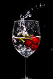 drink, czerwień, wiśnia, alkohol, owoc,