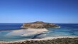 © Ralf Adler/imageBROKER - Large island surrounded by a clear blue sea under an unclouded sky, natural beauty, Gramvoussa, Gramvoussa peninsula, pirate bay, Balos, lagoon, north-west Crete, Crete, Greek islands, Greece