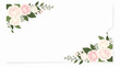© Ahirana - floral corner frame with pink roses