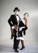 © Nomad_Soul - Dynamic tango dance pose by a passionate mime couple