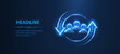 © BrixStudioIN - HR update. Three man icons inside arrows in the circle form. Human resource changes, employee retentioin, personnel update, workgroup support, staff retain, hr change concept. Abstract 3d pictogram