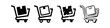 © Victor - Online Shopping Cart Box Icon Set: Outline, Grunge, Hand Drawn