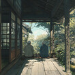 © 11517hiro - Elderly Couple Relaxing on the Veranda of a Traditional Japanese House