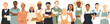 © Stafeeva - People of different professions together. Modern design.