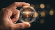 © FiligreeDigital - Hand holding a futuristic digital interface displaying search intent, symbolizing data-driven strategy and online content optimization for business success