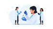 © Ford - Diverse scientists in a modern laboratory conducting research with advanced equipment, illustrating innovation and scientific discovery
