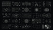 © Muhammad - Medical diagnostic data interface vector set featuring biological systems and physiological analysis graphics diagnostic analysis physiology molecule research technology visualization