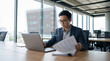 © NobleFrame - Professional man managing cybersecurity data compliance using technology