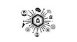 © kirana - Customer service and support network, business communication and technical assistance icons