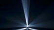 © Bussakon - A single bright light source emits radiant beams across a dark void  creating an abstract and serene visual composition