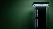 © Dezayn - Modern data center server rack in a professional technology room background with green accent lighting