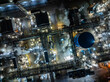 © leungchopan - Overhead view of industrial plant operations in tai po hong kong