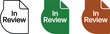 © Ahmad - A set of colorful In Review icons on a clean white background