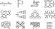 © siti - Set of hand drawn business and project management icons.