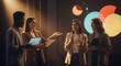 © MohdHafiziIbrahim - Young Entrepreneurs Presenting Ideas on Stage with Microphone and Laptop
