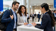 © rdkcho - Business professionals networking at conference event