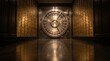 © sxcd - Massive bank vault door with steel locking mechanism