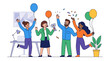 © celana - People Celebrating Office Success.