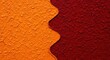 © Kaneyama - Abstract Textured Gradient with Wavy Orange and Red Divide.