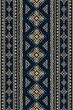 © ชื่นจิต วิศิลป์ - Navy Blue Tribal Geometric Seamless Pattern Repeat