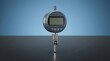 © Khanarhi - Digital indicator 3D render electronic displacement instrument designed for dimensional monitoring alignment checks and quality control
