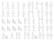 © Tom - Set of architectural scale human figures in various poses including walking sitting and talking for urban planning and design visualization