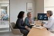 © Pavel - muslim woman attends an oncology consultation with a female companion and doctor, discussing scan results and treatment planning in a respectful modern clinic