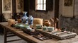© CATEFFEX - Traditional Chinese Pottery and Heritage Utensils Elegant Arrangement
