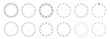 © Hasib - Clock face dials template set blank measuring circle scale isolated mechanical classic template clock set