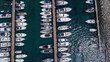 © Starmarpro - Drone view of boats mored in Mgarr harbour in Gozo Island, Malta.