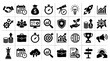 © Colorwave Studio - Business strategy, finance, and growth icon set