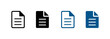 © ALDI - Document file icon set, Symbols for paper, report, form and document management interface design