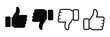 ©    - Thumb up and thumb down icon. like, dislike symbol. Vector illustration