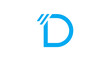 © paijo - Light blue letter D logo with slanted accent lines.