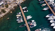 © Starmarpro - Drone view of boats mored in Mgarr harbour in Gozo Island, Malta.