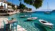 © Lubos Chlubny - Kioni village bay with turquoise ionian sea and traditional boats
