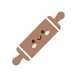 © Melinda - Cartoon rolling pin with smiling face.