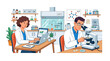 © Dadi - Scientists working in a modern laboratory, research, development, discovery, medical science