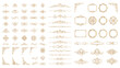 © Ojufa - Set of gold flourish scroll and ornate vintage borders.