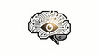 © Sakuragi - Digital brain with an eye and circuitry