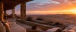© Sekai - Luxury Desert Lodge Pavilion Overlooking Vast Dunes Offers Shaded Stone Terrace and Dramatic Sunset Hospitality