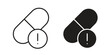 © Fati - Overdose icon thin line pictograms group